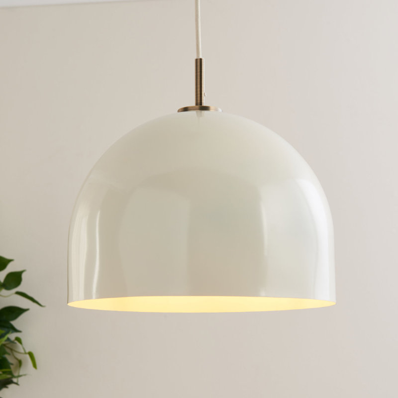 1 - Light Pendant, Colourful, Cream Paint