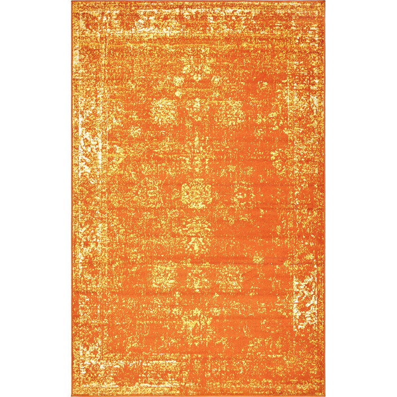Floral Area Rug, Rectangle 99 x 160cm