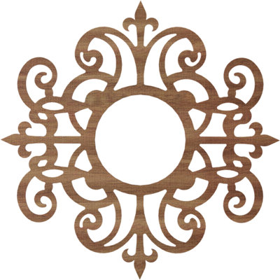 Médaillon de plafond en bois Dijon