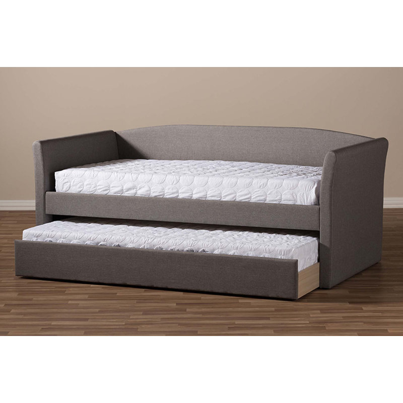 Angeles Upholstered Daybed, Gray