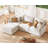 Merchelle 103" Wide Reversible Modern Modular Sectional Sofa With Storage Ottoman -Premium Chenille Fabric-832001657-813780999