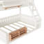 Lit superposé simple au-dessus de grand lit simple en bois massif avec panneau perforé et étagères-1802978371-1802978381