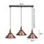 Lantana 3 - Light Copper Kitchen Island Pendant