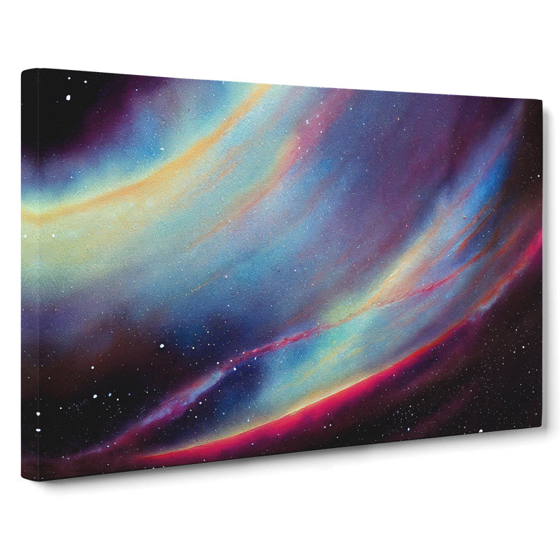Galaxy Watercolour Vol.1 - Wrapped Canvas, 40cm H x 60cm W x 3cm D