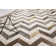 Natural Hide Cowhide Chevron Area Rug