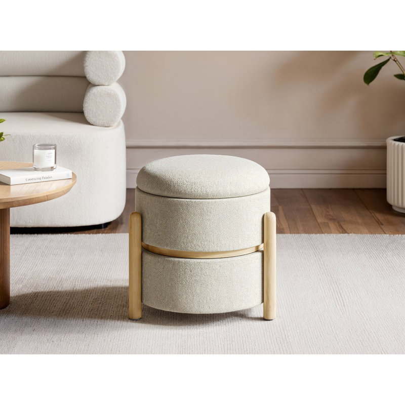41 cm W Chenille Pouffe