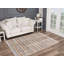 Tapis rayé brun / bleu / vert Dovidio-873582211