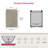 12.5" H Rectangle Tall Concrete Planter, Ideal For Succulents & Houseplants, Warm Gray-1822831333-1822831355