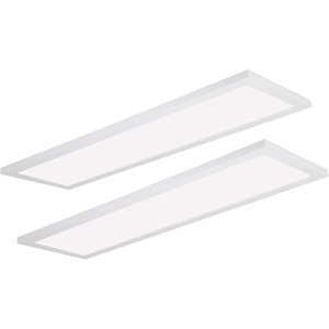 1" x 4" Dimmable LED Flat Panel Light Surface Mount Light Fixtures 4400lm Daylight