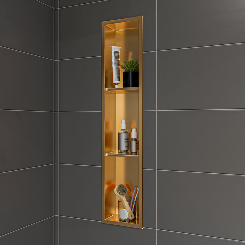 Tablette de douche en acier inoxydable