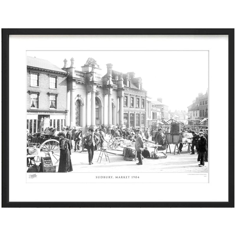 Sudbury, Market 1904 by Francis Frith - Single Picture Frame Print, 28cm H x 36cm W x 2.3cm D