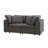Alberto 78.5"W Modern Cloud Down Filled Oversized Loveseat Couch-746310634