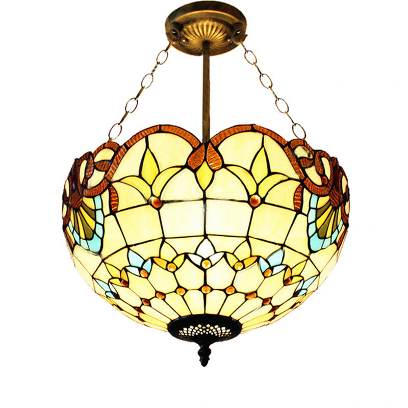 Robincroft Semi Flush Mount, Beige