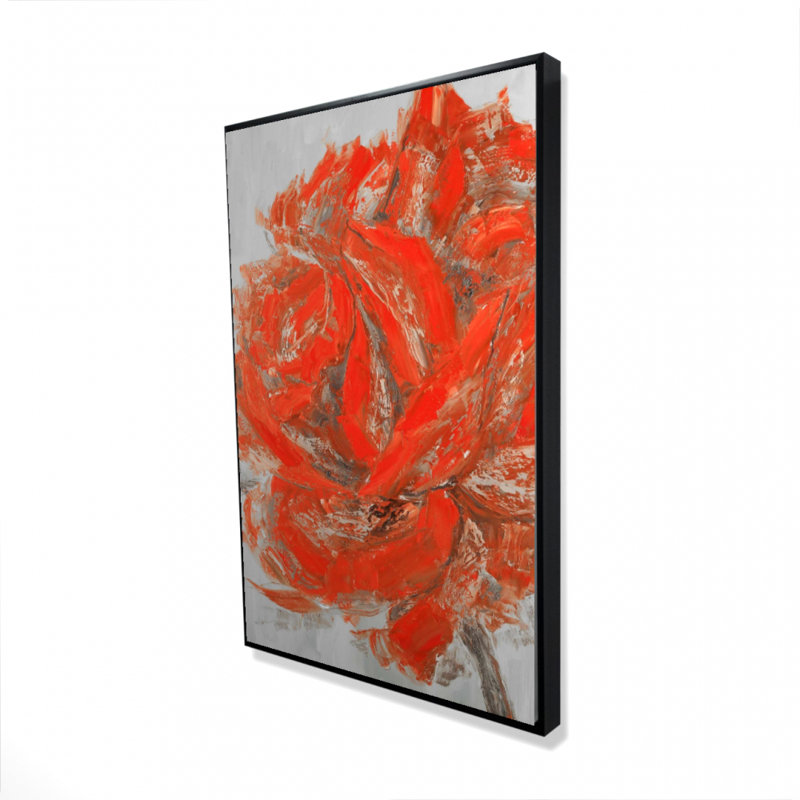 «Abstract Rose» sur toile