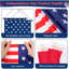 1 - drapeau des États-Unis et 2 - drapeau à plis pour décorations à thème patriotique -