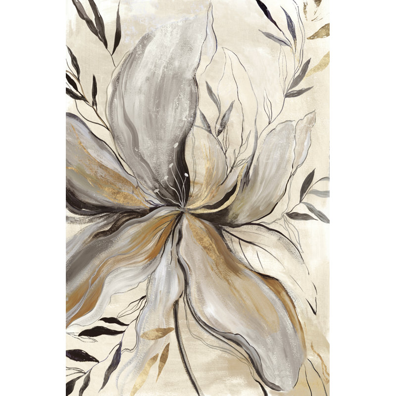 Fleur dorée de l'école secondaire II, H 30 po x l 20 po x P 1,25 po