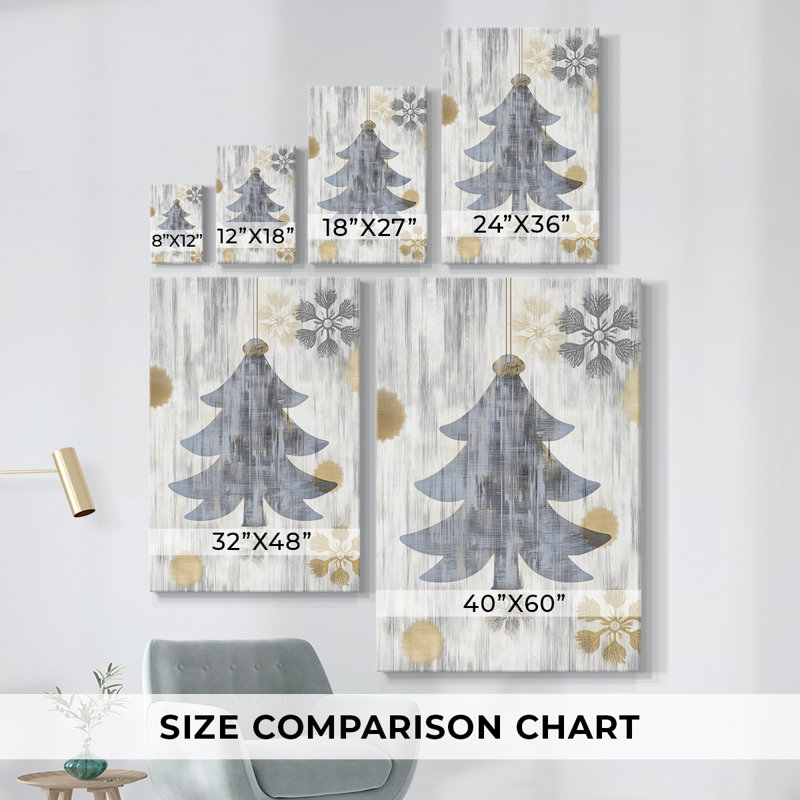 Art des Fêtes de Noël - Toile tendue avec châssis CCVVII, H 36 po x l 24 po