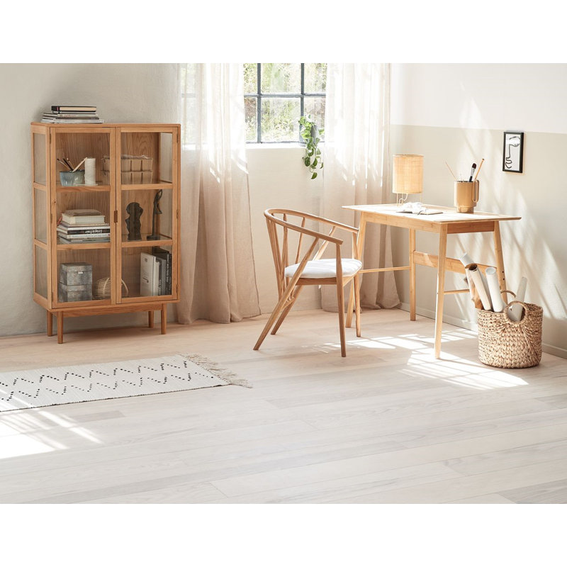 Table d'écriture pour bureau d'ordinateur - Mobilier en bois de bambou pour bureau personnel