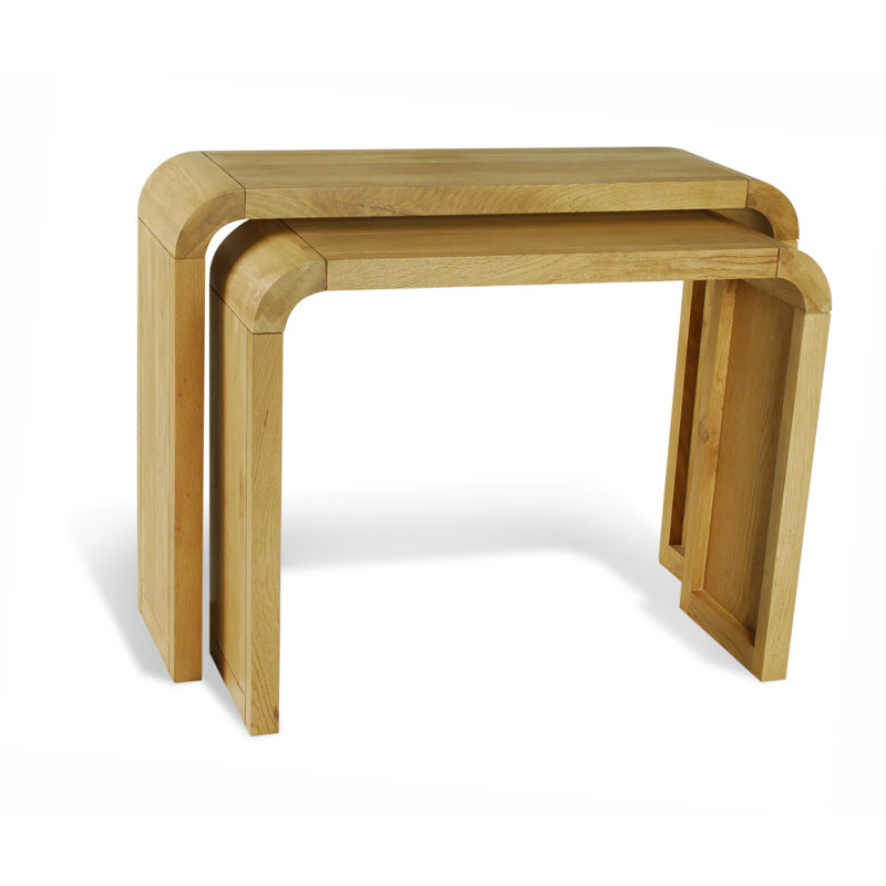 Acton 2 Piece Nest of Tables, Oak