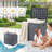 Winado 33 Gallons Water Resistant PVC Deck Box in Gray