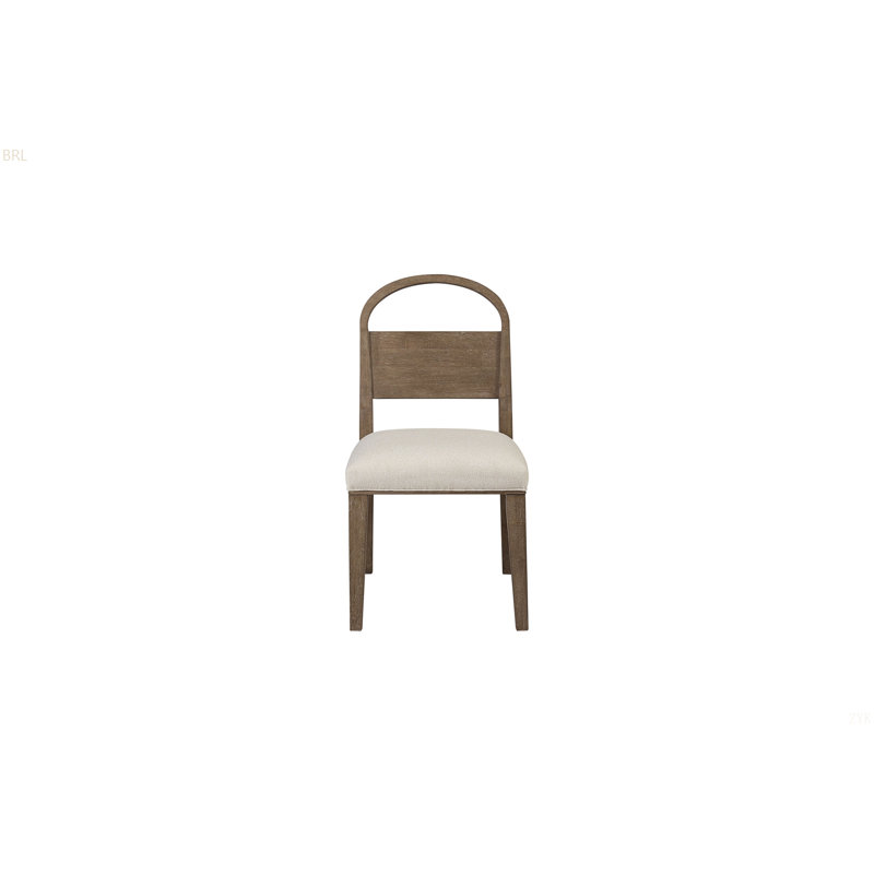 Chaise en bois à dossier arqué (ensemble de 2)