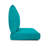 Seat Cushion With Zipper Closure And Separated Back Cushion, With White Polyester Padded Fill.-1046744244
