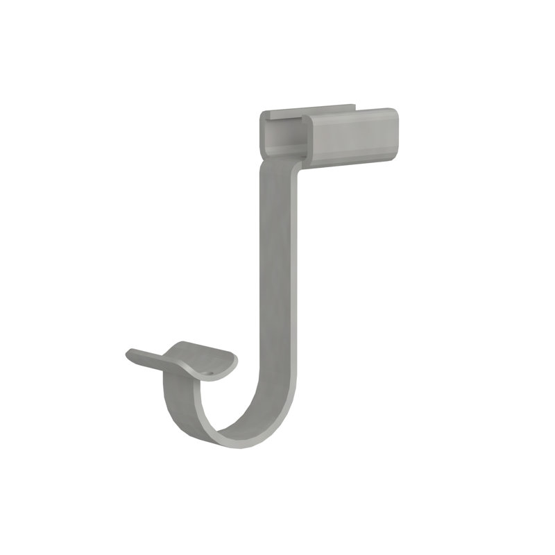 Crochet de support en bois Premium, Nickel satiné