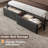 Queen Upholstered Storage Bed Frame with LED Lighting, USB Charging Station, Storage Headboard & 2 Underbed Drawers, Sturdy Metal Platform Bed No Box Spring Needed-1070813730