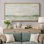 Minimalist Coastal Horizon Abstract Seascape Neutral Tone Wall Decor for Living Room Bedroom Office Extra Large Pictures Framed Canvas Print Wall Art