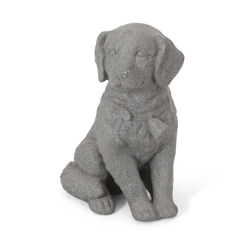 Dog Weather Resistant Stone Garden Statue