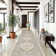 Medallion Non Slip Washable Rug(Beige)