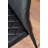 Lenworth Modern Black Metal and Glass Dining Table Set with 6 Upholstered Dining Chairs-1096438508