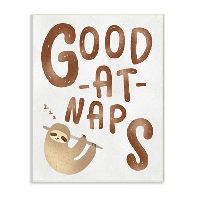 «Good at Naps», «Jungle Sloth Sleeping» par Ziwei Li, impression