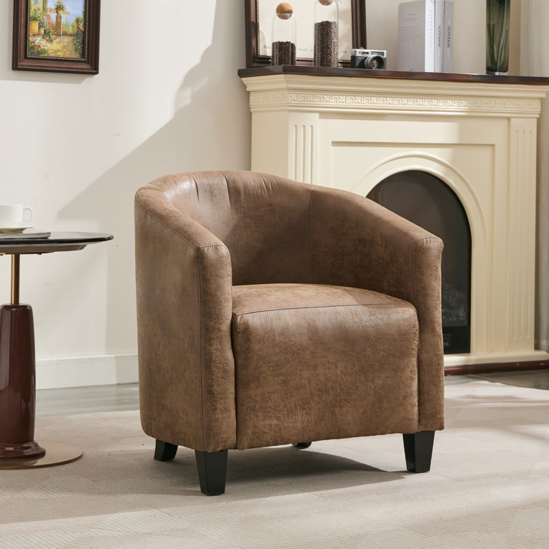 Upholstered Armchair, Brown