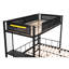 Metal Twin Over Full Bunk With Shelves & Grid Panel