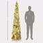 Arbre de Noël artificiel de 7 pi avec 7 536 branches, 350 lumières DEL blanches ou colorées, forme Downswept-118034187