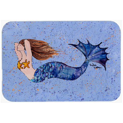 Caroline's Treasures Mermaid Glass Cutting Board