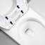 Siège de toilette allongé