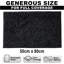 Chenille Bathroom Rug 50x80cm Plush Microfiber Bath Mat Absorbent Quick Dry Non Slip Rubber Back Machine Washable-120286634