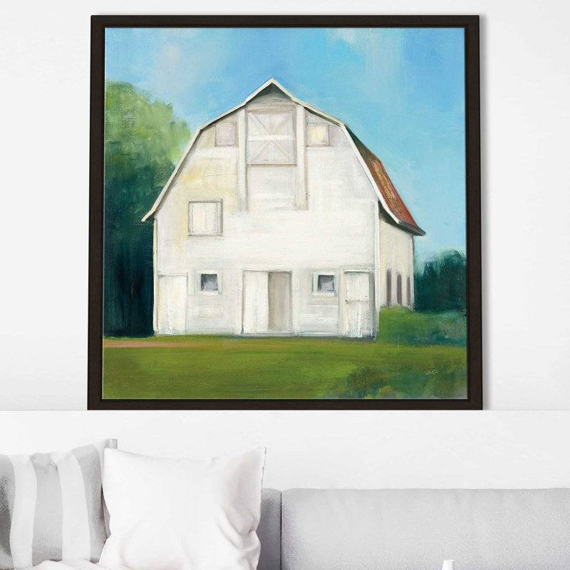 Farm Farm - Peinture, H 27,5 po x l 27,5 po x P 2 po, Cadre flottant espresso
