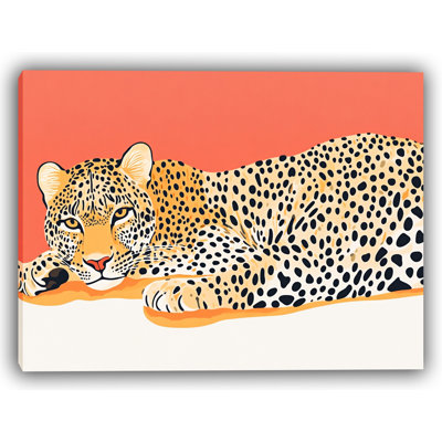 Art mural en toile terracotta