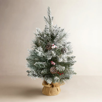 24' Lighted Artificial Pine Christmas Tree