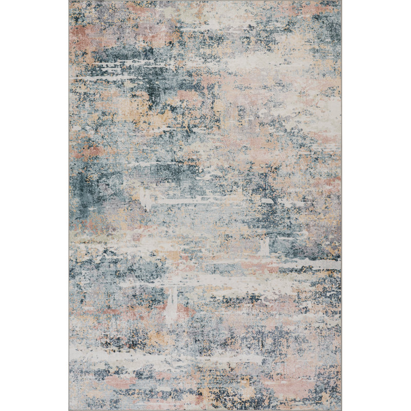 Blaire Mineral Machine Washable Rug, Runner 2'6" x 8', Mineral