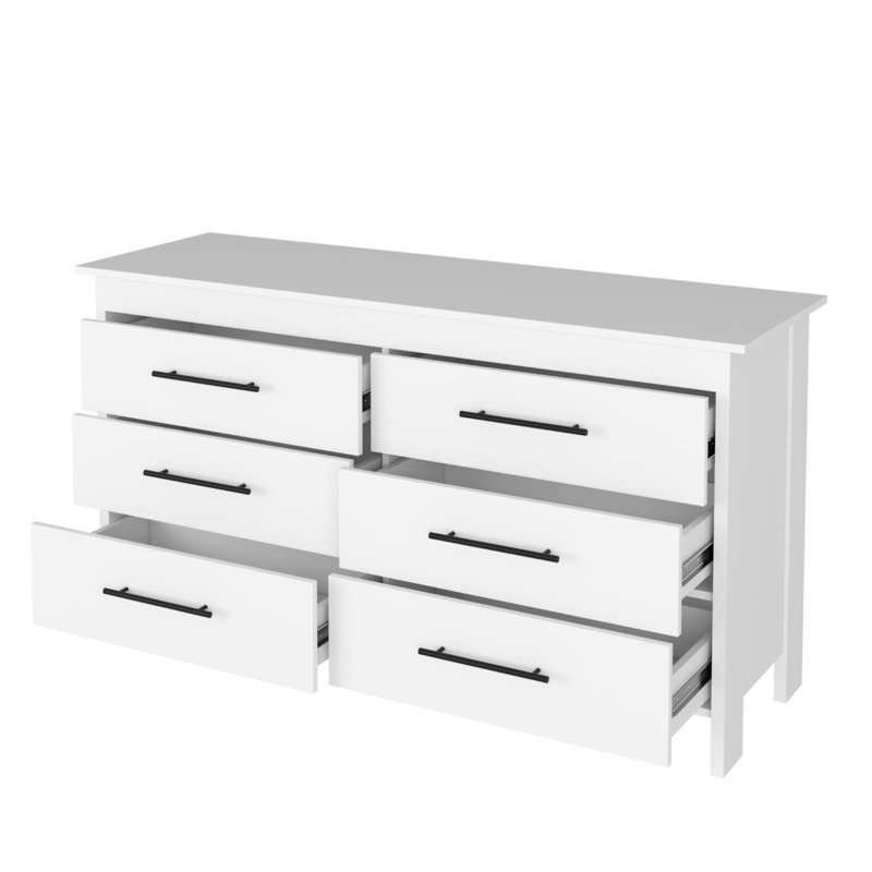 Commode double 59 tiroirs Anastazja, Blanc