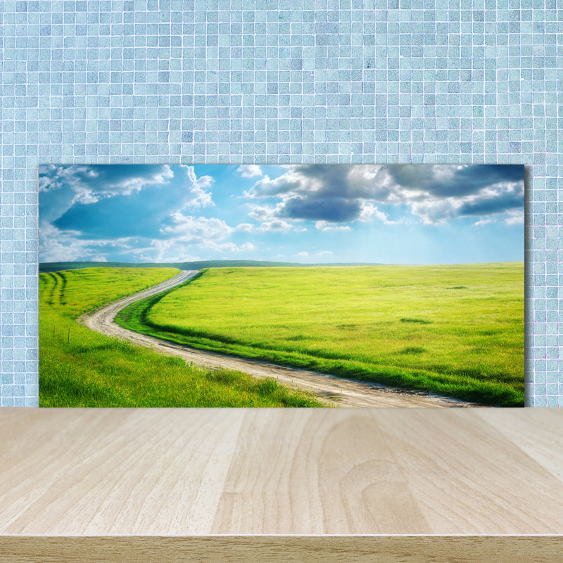 Lorreta 50cm W x 100cm L Glass Peel and Stick Panel