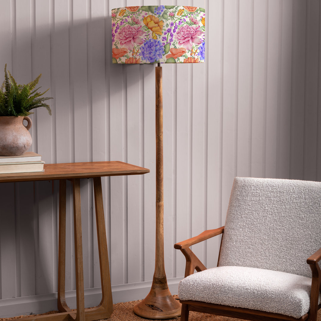 Kinross 158cm Brushed Traditional Floor Lamp