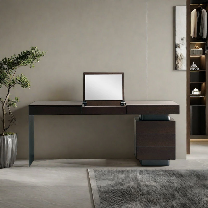 Light Luxury Bedroom Dresser, Smoky