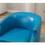 ° Fauteuil pivotant en cuir Pu Mid-Century moderne pour les espaces de vie