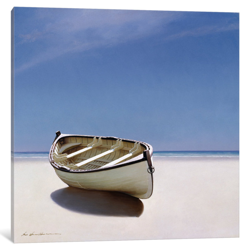 « bord de mer », reproduction d’art sur toile tendue, H 12 po x l 12 po x P 0,75 po