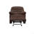 Chocolate Glider Recliner With Pillow Top Armrest-288226652